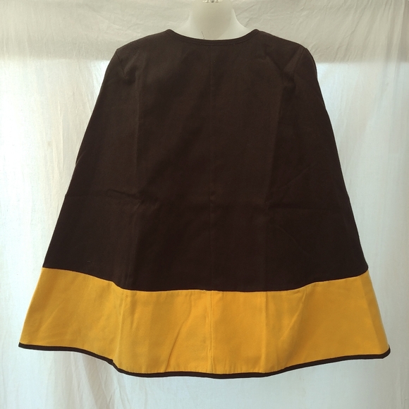 Shein 2 toned cape black yellow Size XS - Picture 7 of 7